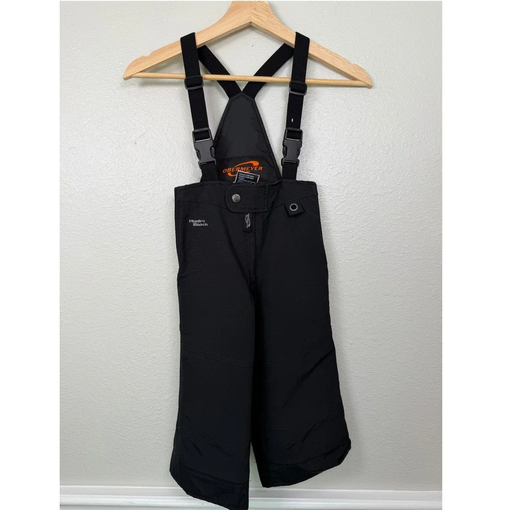 Obermeyer Kids Black HydroBlock Snow Bib Ski Pants Size 3‎